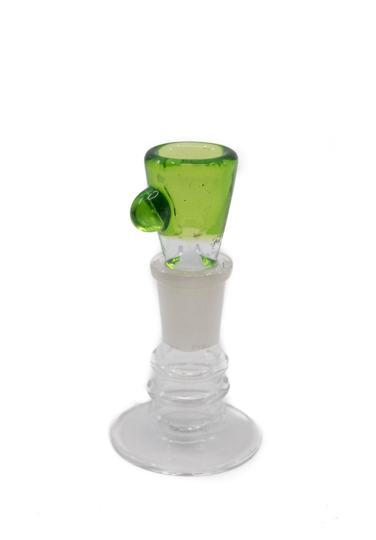 Handmade Green Glass Bowl 14mm - The Bong Shop.ca