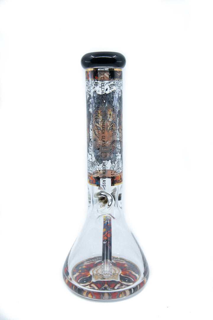 Cheech Glass Tiger Beaker - The Bong Shop