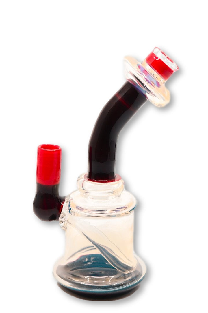 Mustard Glass Red Ripper - The Bong Shop