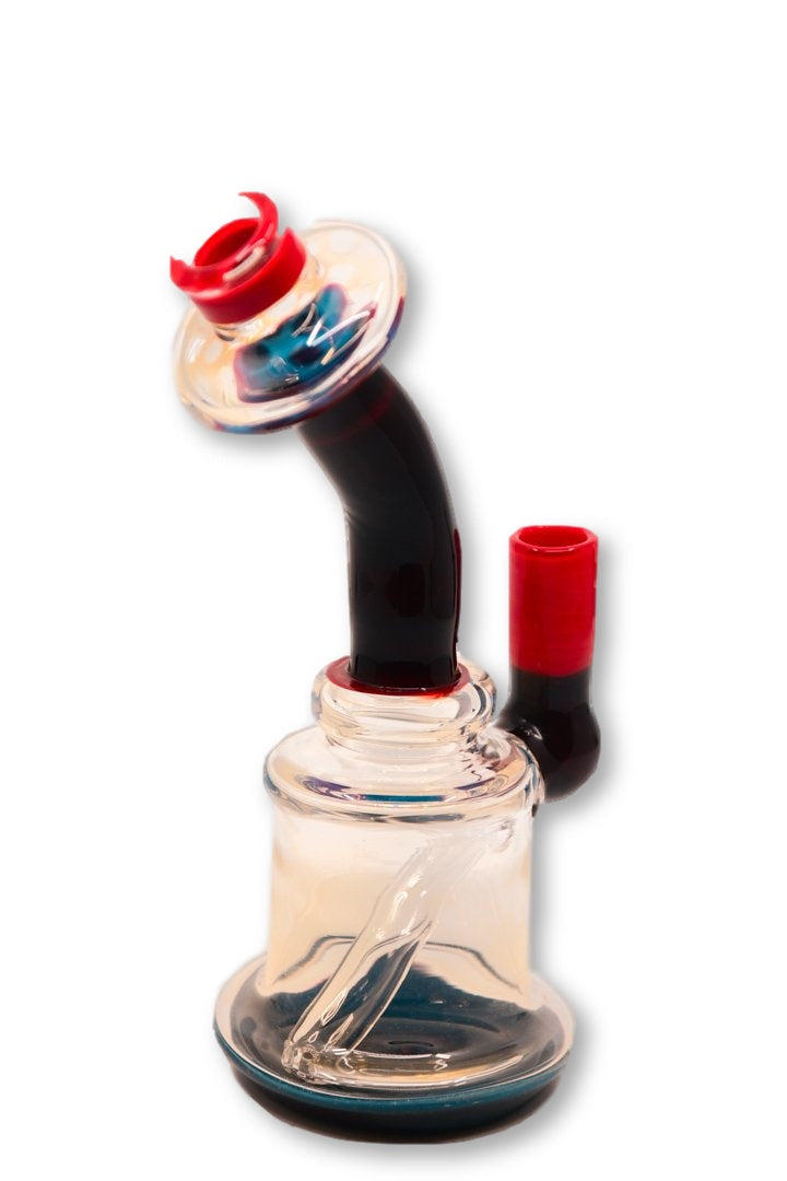 Mustard Glass Red Ripper - The Bong Shop