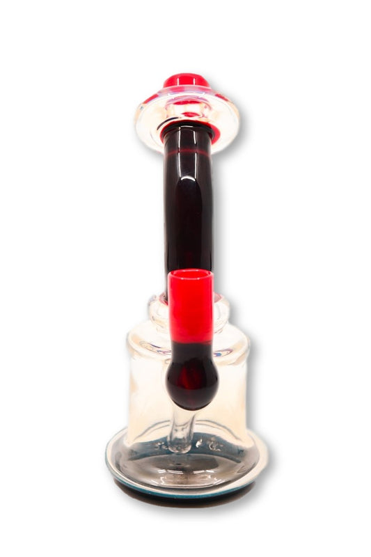 Mustard Glass Red Ripper - The Bong Shop